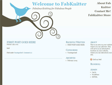Tablet Screenshot of fabknitter.com
